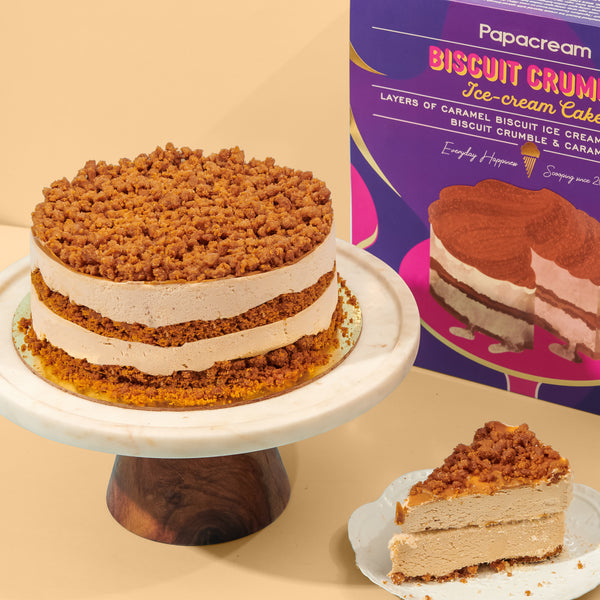 Biscuit Crumble Ice Cream Cake (1 Litre)