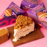 Biscuit Crumble Ice Cream Cake Slice