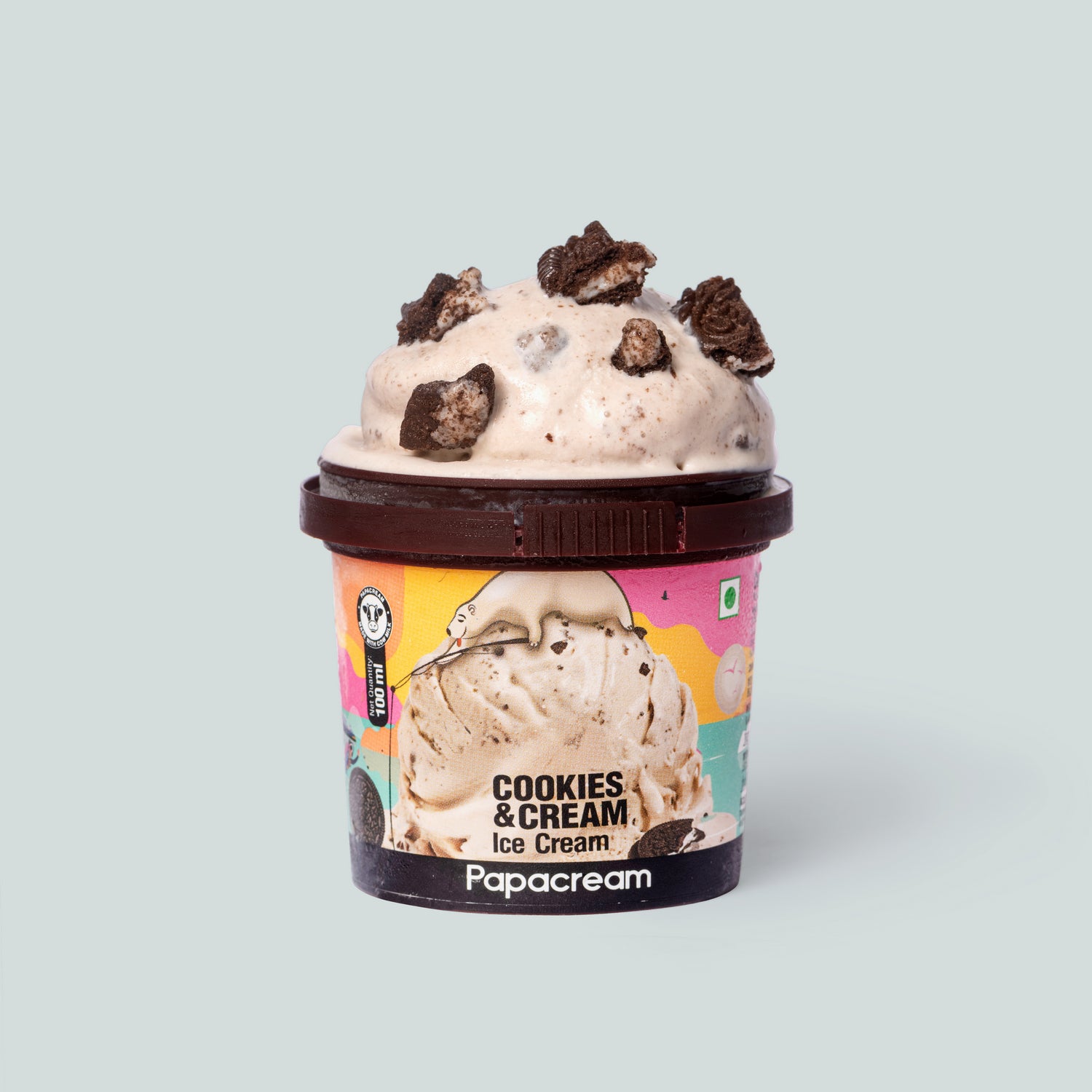 Papacream Cookie & Cream Ice Cream [100 ml]