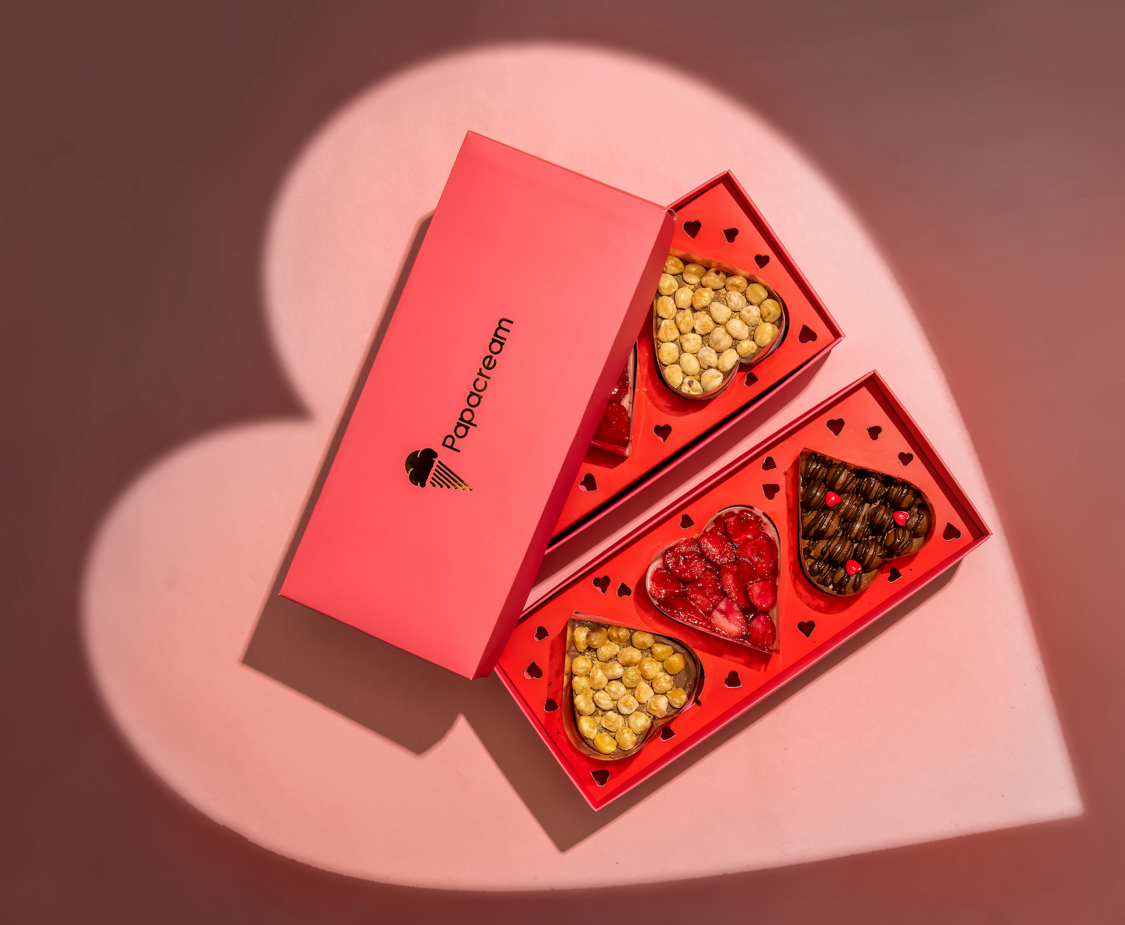 Valentines Day- Mini Heart Ice Cream Cake Trio Box